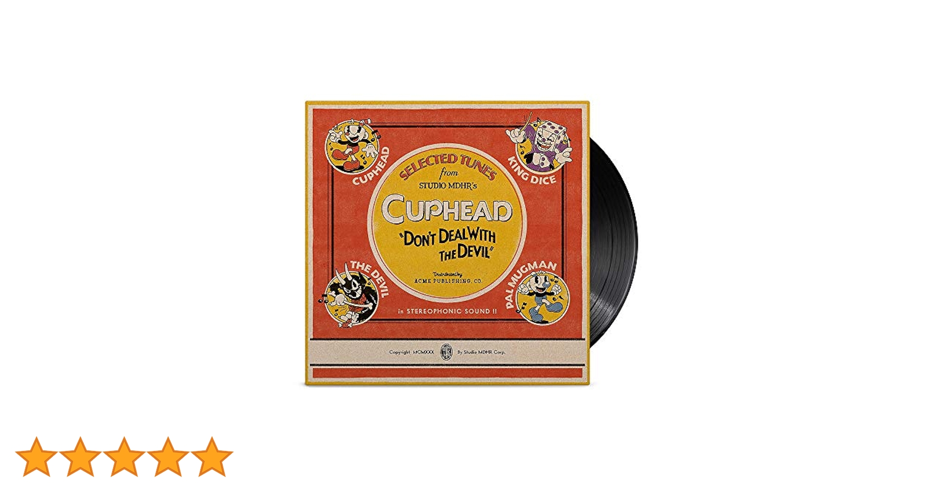CUPHEADレコード　美品　未開封　2枚組 CUPHEADレコード 美品 未開封 2枚組 Cuphead』アナログレコード